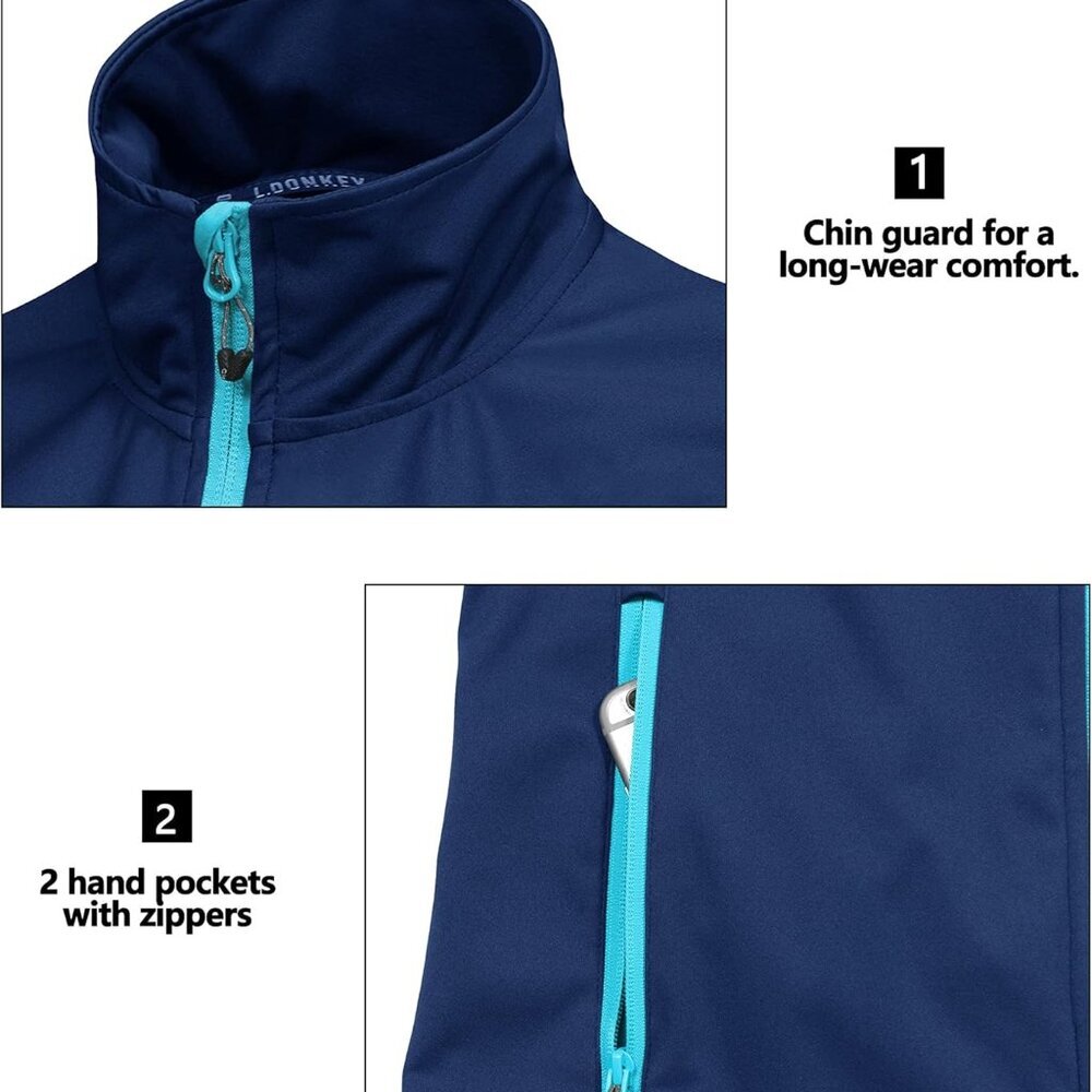 Women's Lightweight Softshell Vest, Windproof Sle… - image 5